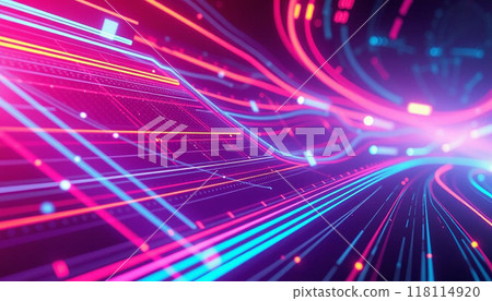 background of neon flashes 118114920