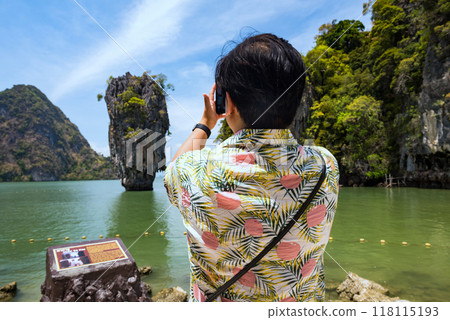traveller photograph James Bond or Koh Tapu nail island, Thailand traveller photograph James Bond or Koh Tapu nail island, Thailand 118115193