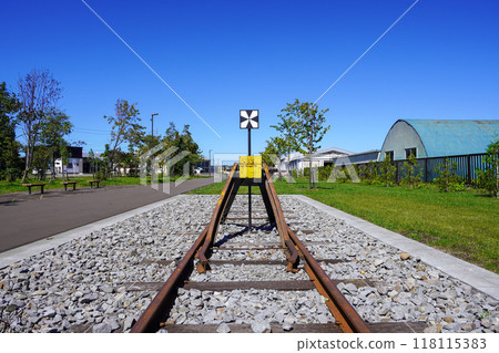 Car stop at Sakura Park, the former site of the station (former Shintotsukawa Station) 118115383