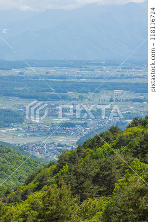 日本長野縣茅野市金星線沿線的白樺湖展望台看到的風景 118116724