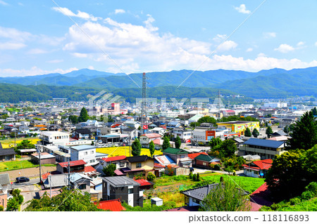 View of downtown Tatsuno Town/Tatsuno Town Hall area (Tatsuno Town, Nagano Prefecture) [September 2024] 118116893
