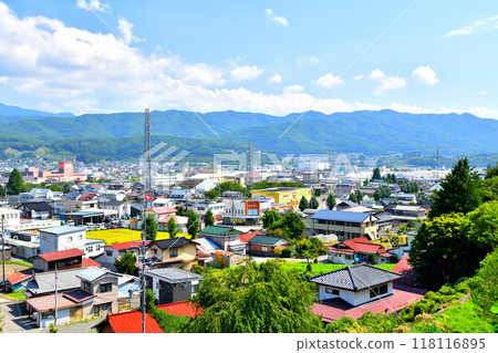 View of downtown Tatsuno Town/Tatsuno Town Hall area (Tatsuno Town, Nagano Prefecture) [September 2024] 118116895
