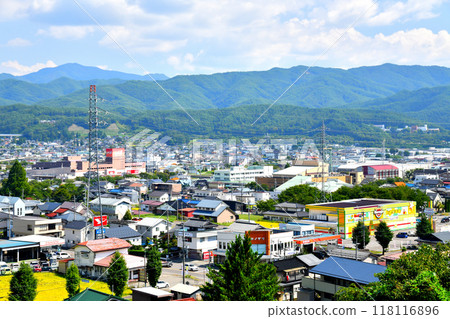 View of downtown Tatsuno Town/Tatsuno Town Hall area (Tatsuno Town, Nagano Prefecture) [September 2024] 118116896
