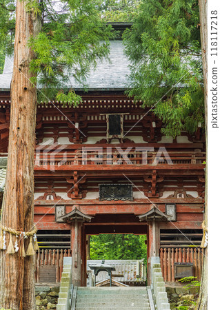 日本長野縣松本市牛藤寺二王門 118117218
