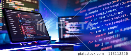 programming code on monitor programming code on monitor 118118236