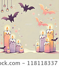 可愛的萬聖節插畫 118118337