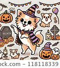 萬聖節的可愛吉娃娃 118118339