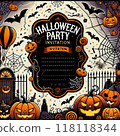 萬聖節背景素材，南瓜，萬聖節，可愛， 118118344