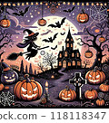 萬聖節啟發的插圖 118118347