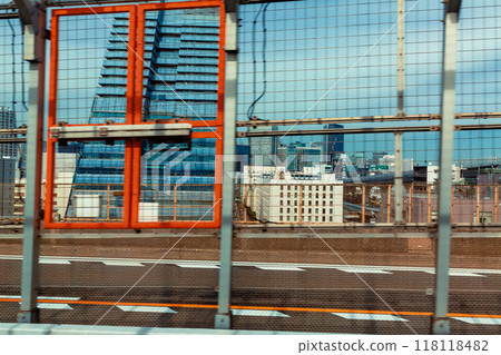 View of Tokyo from the automated monorail 118118482
