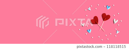 Valentines day or Appreciation theme with heart picks 118118515