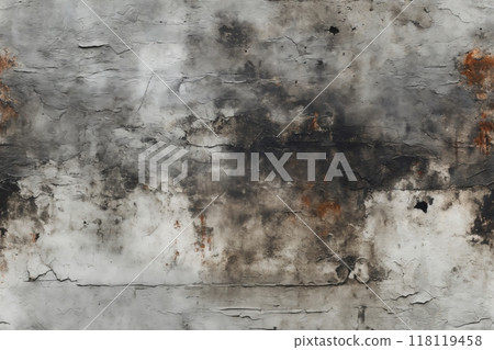 old wall with white plaster is weathered, for background or texture old wall with white plaster is weathered, for background or texture 118119458