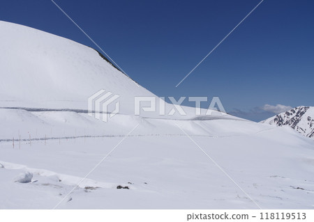 View of the top of Snow Otani, Tateyama Kurobe Alpine Route 118119513