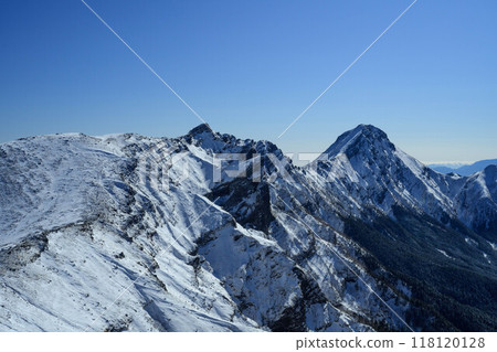 [Yatsugatake in winter] Mountains of Minami-Yatsugatake_02 118120128