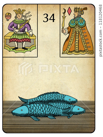 Lenormand Card 34 Fish 118120468