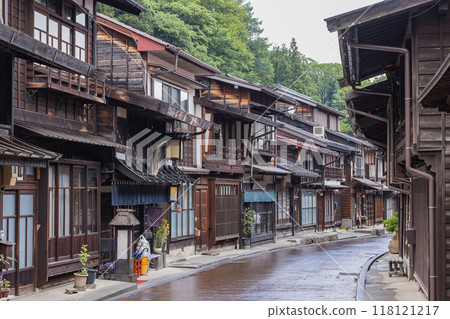 The townscape of Naraijuku, a post town on the Nakasendo road in Narai, Shiojiri City, Nagano Prefecture, Japan 118121217