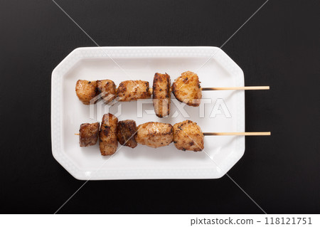 Tuna steak skewer Tuna steak skewer 118121751