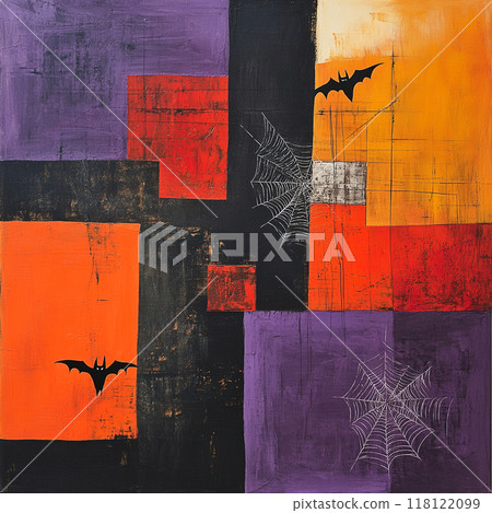 Halloween themed abstract interior poster 1 118122099
