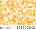 Bright orange triangular pattern 118122842