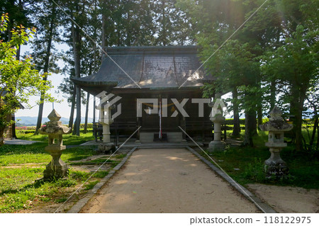 兵庫/筱山 筱山城跡 青山神社參拜殿 118122975