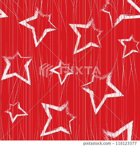 Seamless pattern with brush painted stars Seamless pattern with brush painted stars 118123377
