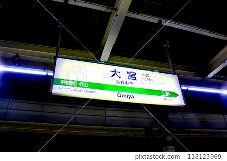 [埼玉] JR大宮站新幹線月台站牌 118123969