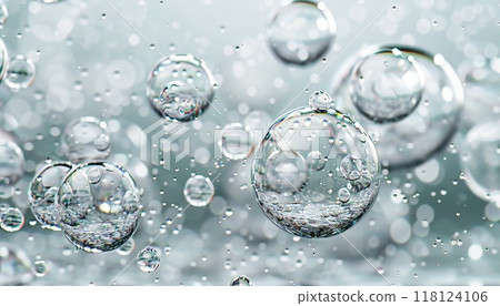 Image of translucent water bubbles Image of translucent water bubbles 118124106