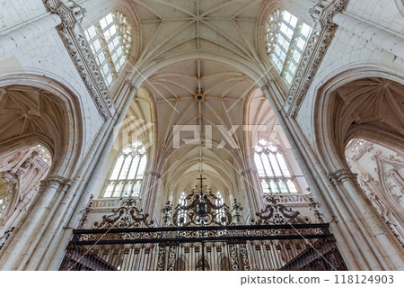 interiors of Saint Riquier abbey, Somme, France 118124903