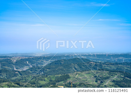 The view from the Chagusaba Terrace on Mt. Awagatake (Shizuoka Prefecture) 118125491