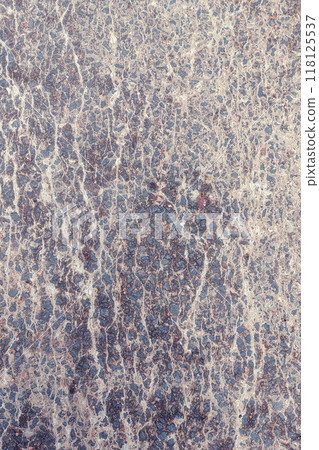 Concrete texture. Pebbles of different colors and signs of aging are visible. 118125537