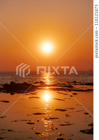 江之島Chigogafuchi的日落 118125873