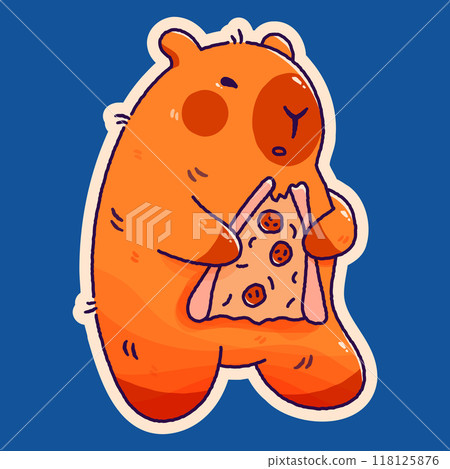 Funny cartoon character. 118125876