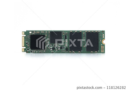 Solid State Drive isolated. ssd on white background. High quality photo Solid State Drive isolated. ssd on white background. High quality photo 118126282