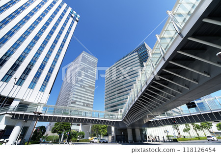 Office area around Yokohama Station 118126454