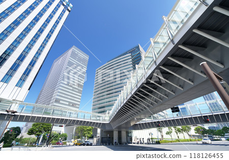 Office area around Yokohama Station 118126455