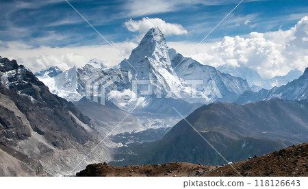 Everest panoramic view 118126643