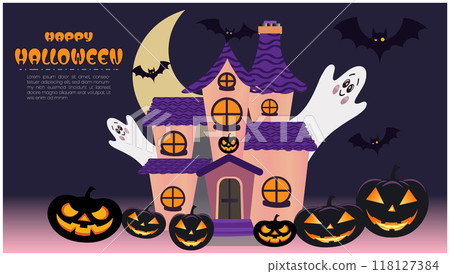 Happy Halloween day design templet pumpkin  118127384