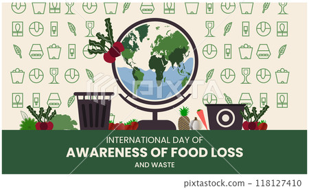 International Day of Awareness of Food Loss and Waste vector banner design. International Day of Awareness of Food Loss and Waste vector banner design. 118127410