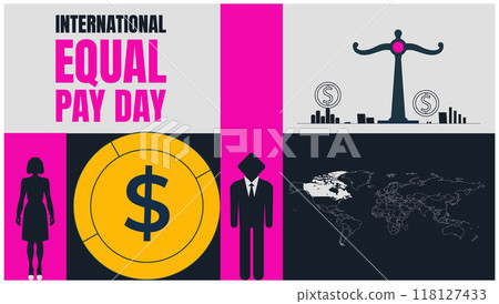 International Equal Pay Day design 118127433