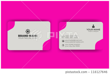 Minimalist Smart Luxury Business Card Template Minimalist Smart Luxury Business Card Template 118127646