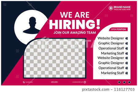 Immediate Openings Join Our Professional Team Hiring templet design 118127703