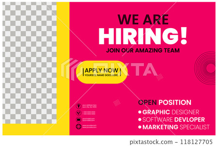 Immediate Openings Join Our Professional Team Hiring templet design 118127705