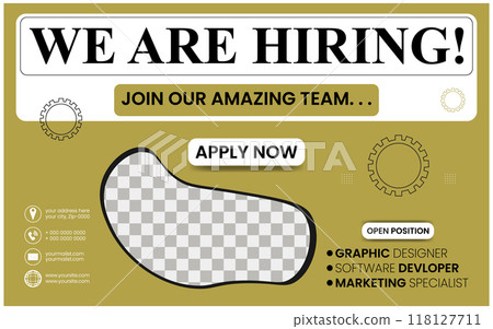 Immediate Openings Join Our Professional Team Hiring templet design 118127711
