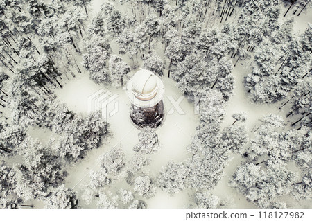 Old observatory tower in the Glen park. Tallinn, Estonia. Old observatory tower in the Glen park. Tallinn, Estonia. 118127982