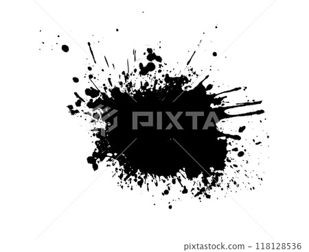 Splatter Paint Texture . Black Spray Blot of Ink. Place illustration Over any Object to Create Grungy Effect . hand drawn. Not AI, Vector Splatter Paint Texture . Black Spray Blot of Ink. Place illustration Over any Object to Create Grungy Effect . hand drawn. Not AI, Vector 118128536