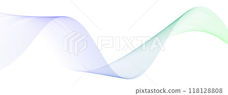 gradient moving lines design element. Vector illustration 118128808