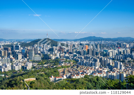 韓國首爾的城市景觀 韓國首爾的城市景觀 118129044