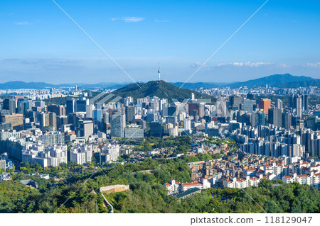 Cityscape of Seoul, Korea 118129047