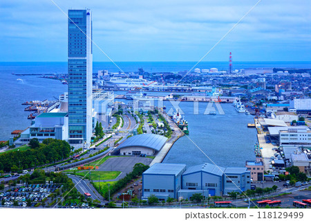 View of Toki Messe and Befco Bakauke Observatory from the Media Ship Observatory View of Toki Messe and Befco Bakauke Observatory from the Media Ship Observatory 118129499