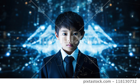 Virtual Space Business Child Male Forty-Seventh Generative AI 118130732